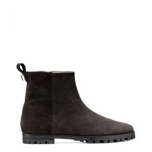 Stuart Weitzman Riley Suede Booties Black 8M